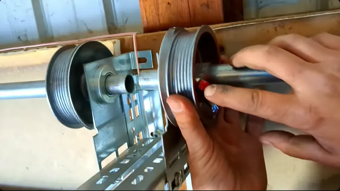 Off-track garage door reset and repair in Elk Grove Village